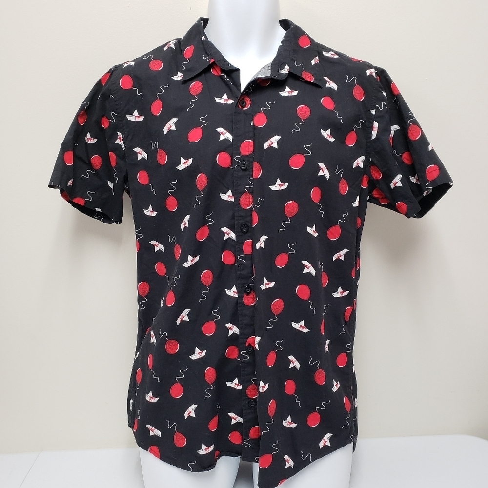 Stephen King It Horror Movie Mens Button Up Shirt Size Medium